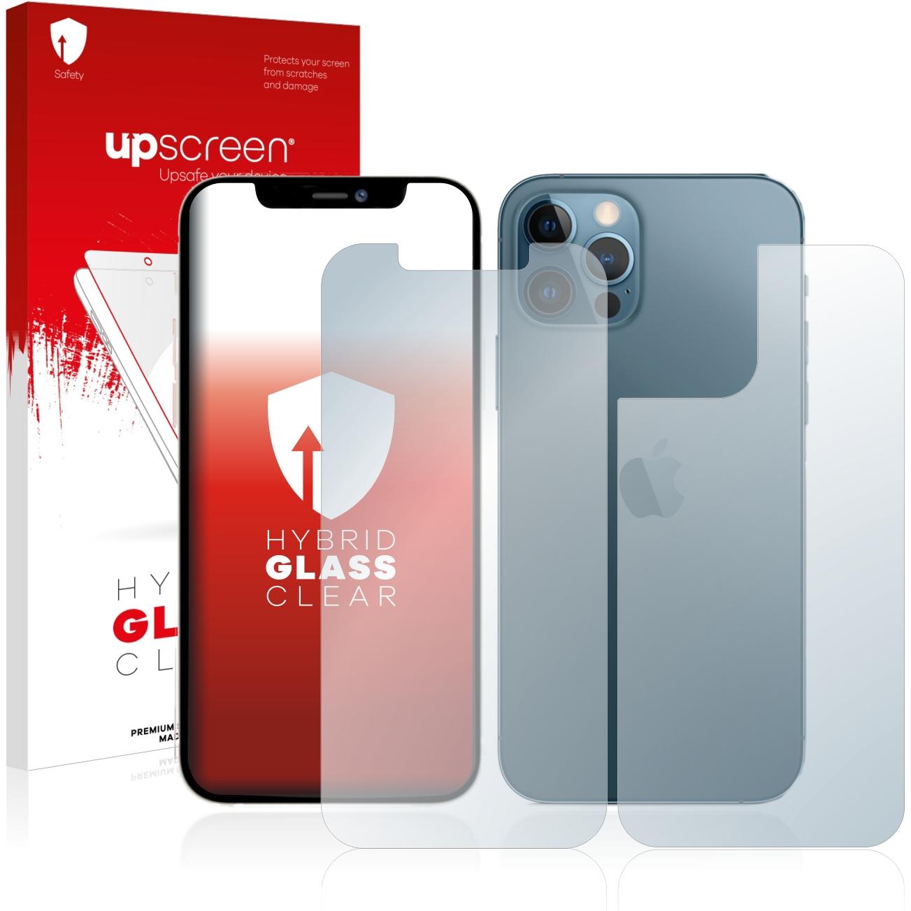 upscreen Scratch Shield Panzerglasfolie (1 Stück, Apple iPhone 12 Pro Max), Smartphone Schutzfolie, Transparent