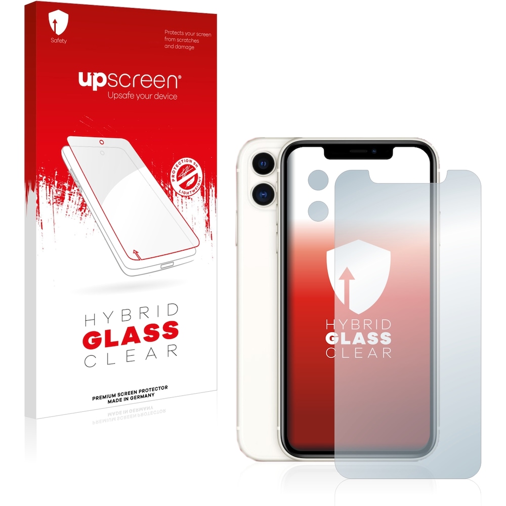 upscreen Scratch Shield Panzerglasfolie (1 Stück, Apple iPhone 11), Smartphone Schutzfolie, Transparent