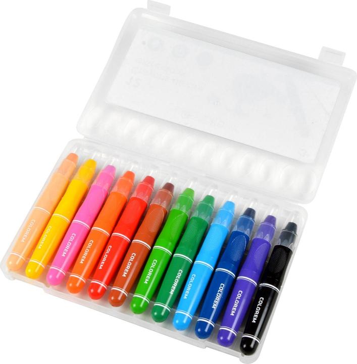 Produktbild Eugene Perma Wachsmalstifte, 12 Stk., in verschiedenen Farben (12 x)