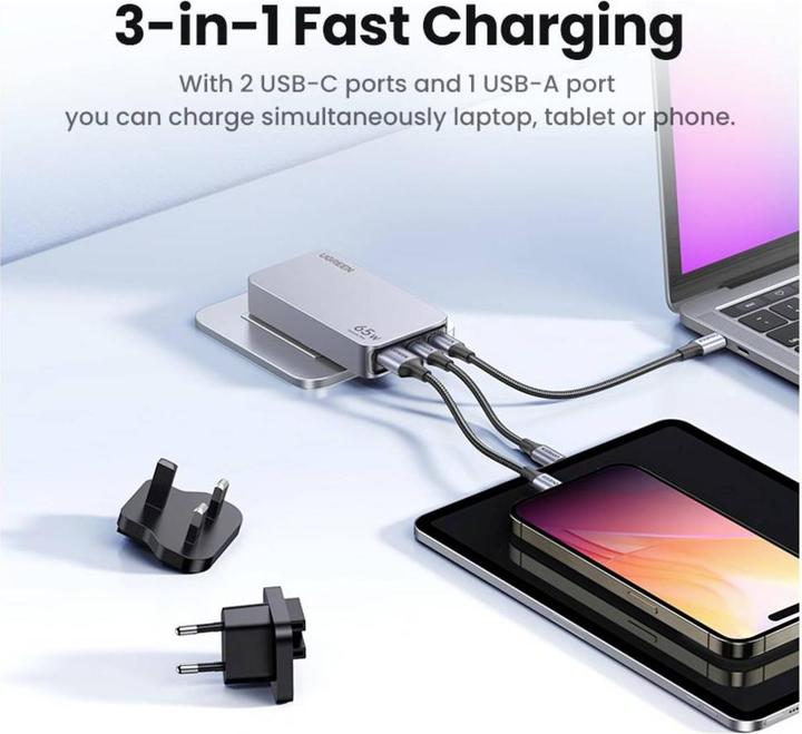 Immagine prodotto Ugreen Nexode Pro (65 W, 3 porte)