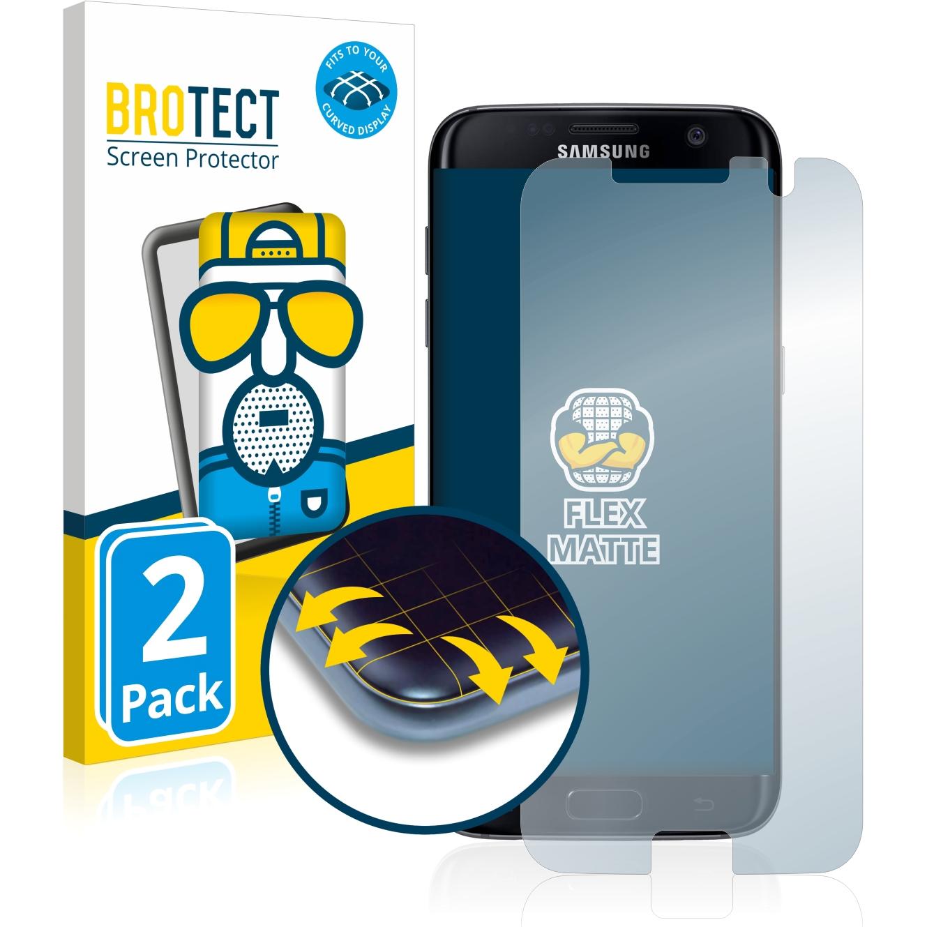 Thumbnail - BROTECT Full-Cover Displayschutz Matt (2 Stück, Samsung Galaxy S21), Smartphone Schutzfolie, Grau