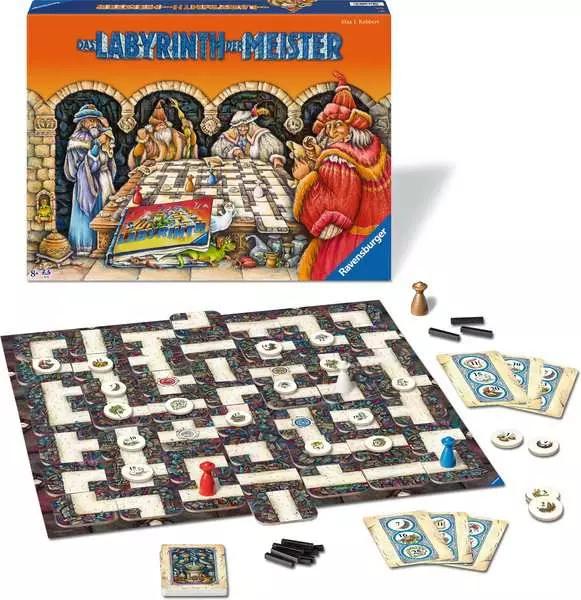 Immagine prodotto Ravensburger 22474 Labirinto dei maestri - La versione master del labirinto pazzo per 2 - 4 persone (Tedesco, 2 - 4 Giocatori)
