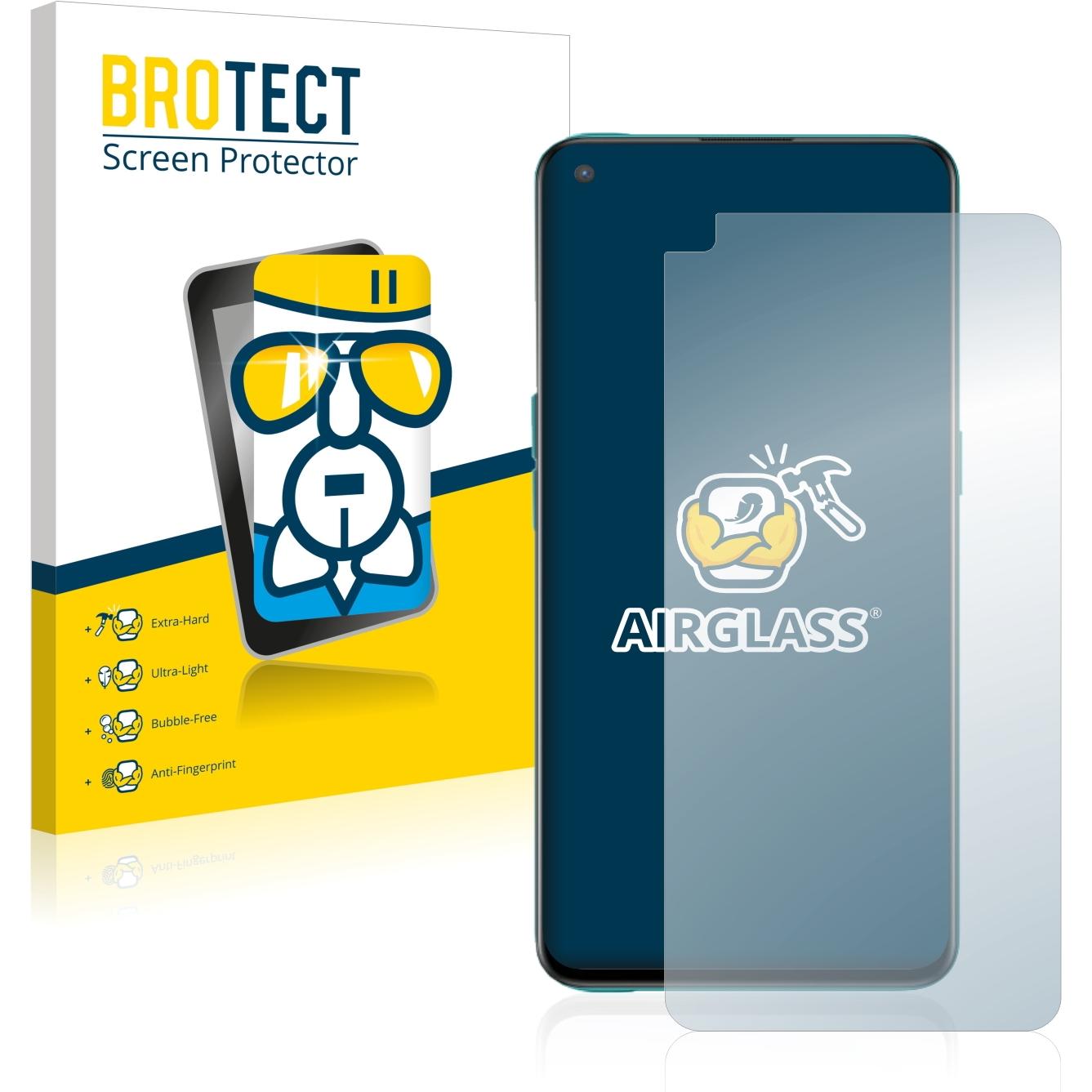 BROTECT AirGlass Panzerglasfolie (1 Stück, OnePlus Nord CE 5G), Smartphone Schutzfolie, Transparent