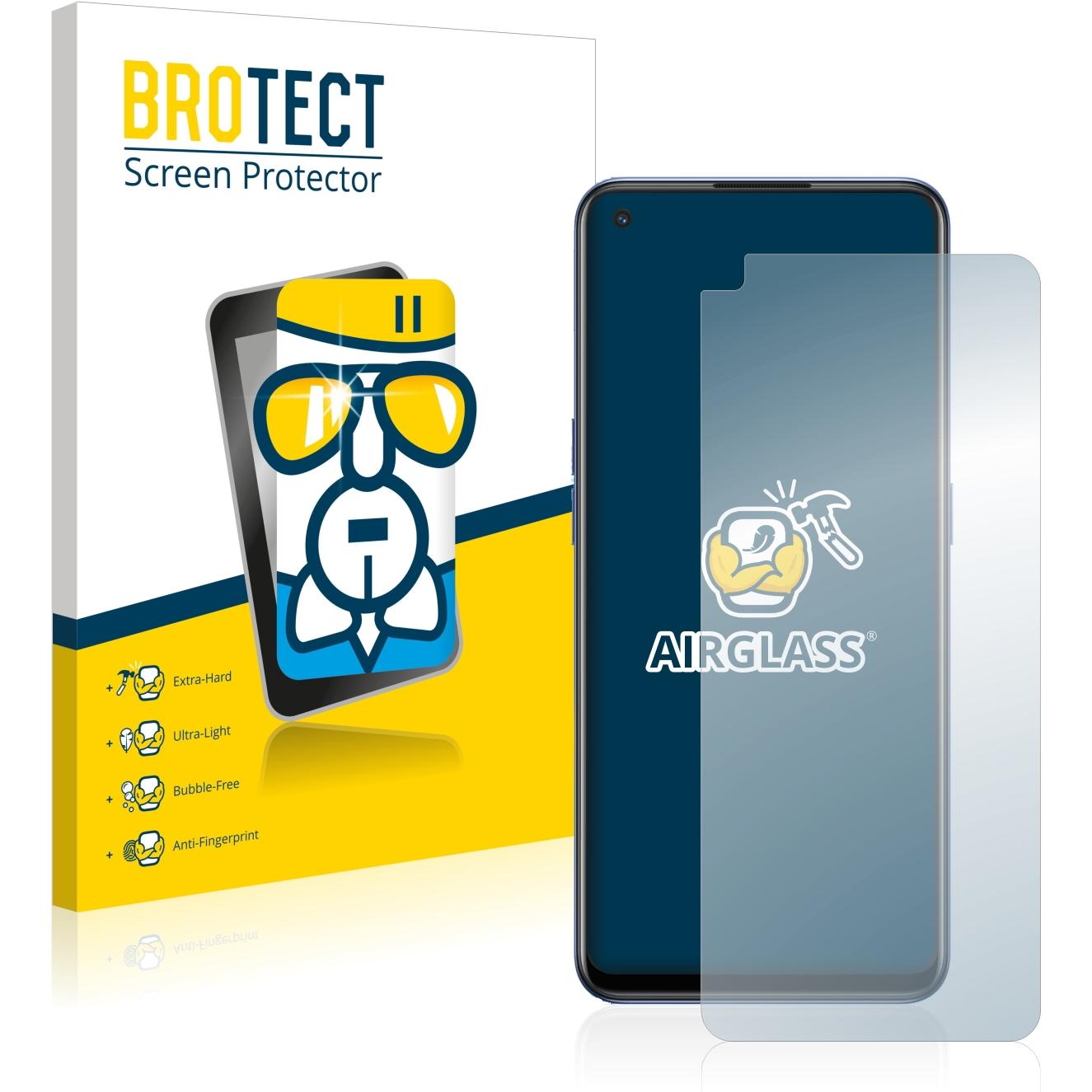 BROTECT AirGlass Panzerglasfolie (1 Stück, Oppo Find X5 Lite), Smartphone Schutzfolie, Transparent