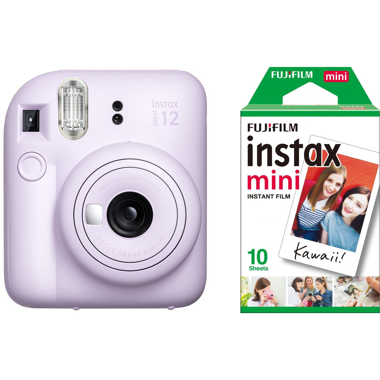 Fujifilm Aparat cyfrowy Instax Mini 12, viola lilla + pellicola, Macchina fotografica istantanea, Viola