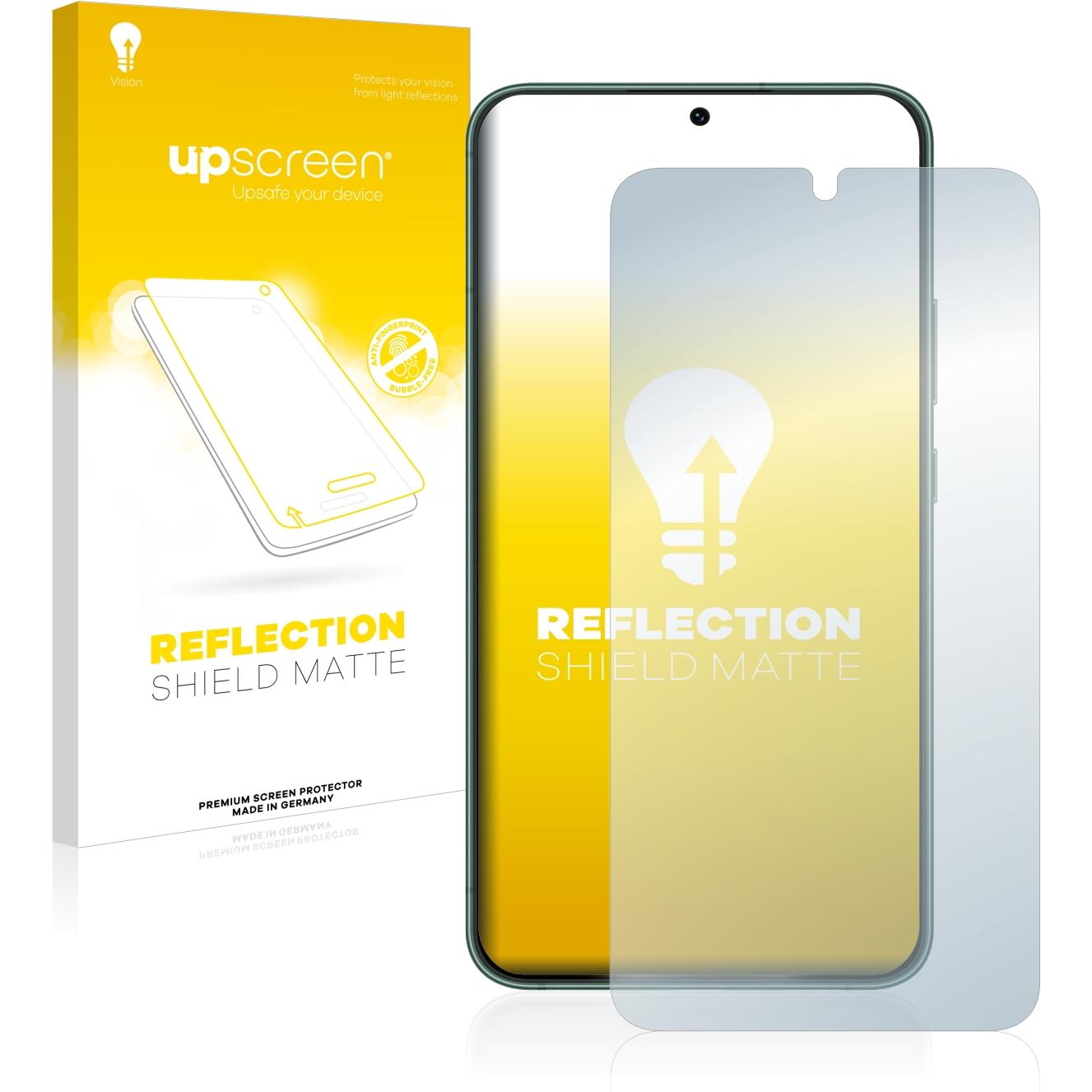 upscreen Reflection Shield Displayschutz Matt (1 Stück, Samsung Galaxy S22 5G), Smartphone Schutzfolie, Grau