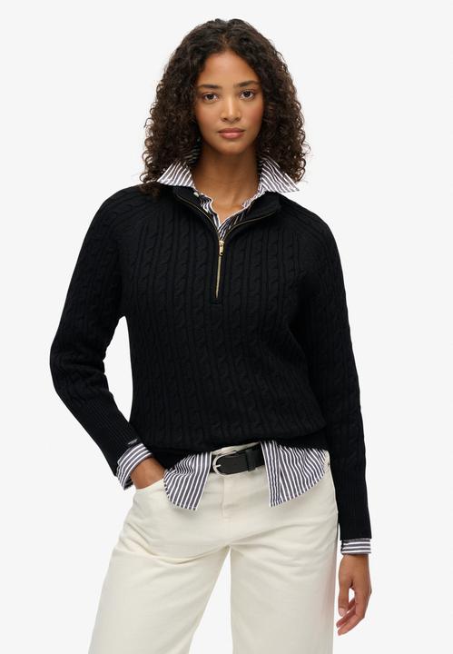 Produktbild Superdry Pullover mit gebürstetem Zopfmuster für Damen (L)