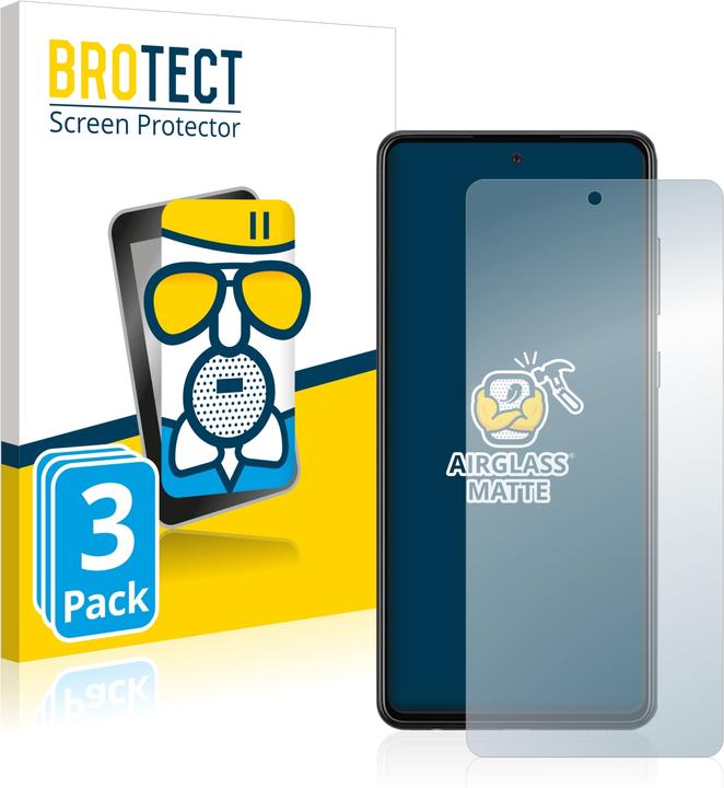 Produktbild BROTECT AirGlass Panzerglasfolie Matt (3 Stk., Samsung Galaxy A72)