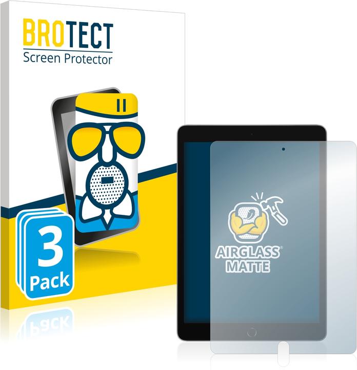 Actual product image BROTECT AirGlass Glass Matte (3 pcs., Apple iPad 2019 (7th gen), Apple iPad 2020 (8th gen), Apple iPad 2021 (9th Gen))