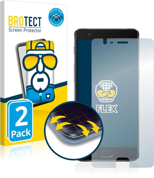 Actual product image BROTECT Full-Cover Protector (2 Piece, OnePlus 3T)