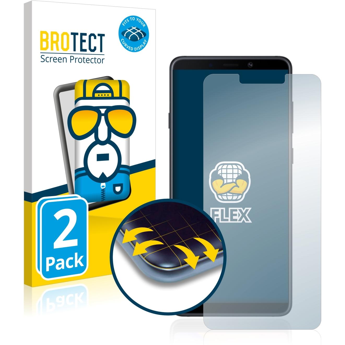 Thumbnail - BROTECT Full-Cover Displayschutz (2 Stück, Samsung Galaxy A9 (2018)), Smartphone Schutzfolie, Transparent