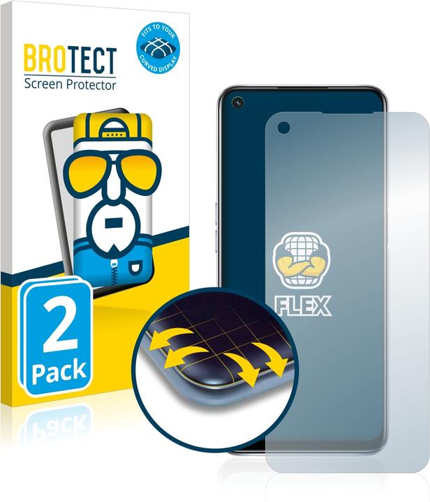Actual product image BROTECT Full-Cover Protector (2 Piece, Oppo A54 5G)