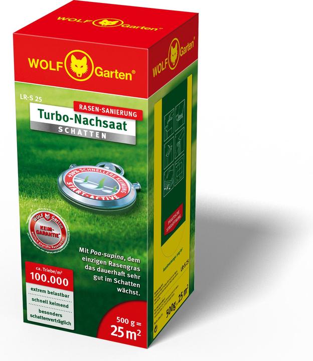 Actual product image Wolf-Garten Turbo reseeding shade lawn LR-S 25 (Lawn reseed)