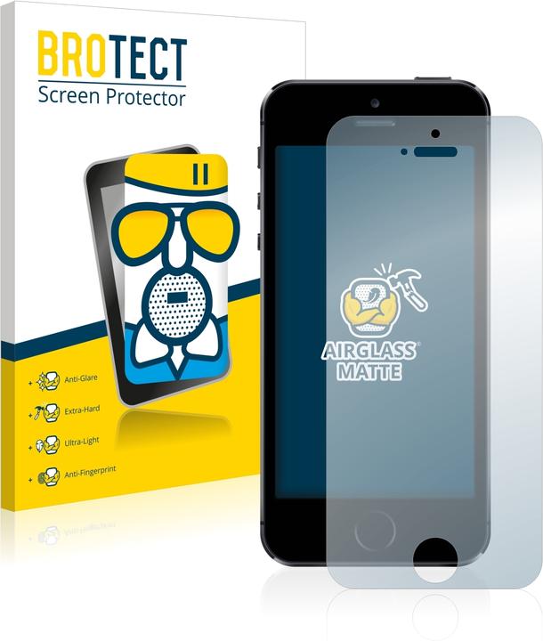 Produktbild BROTECT AirGlass Panzerglasfolie Matt (1 Stk., Apple iPhone 5s)