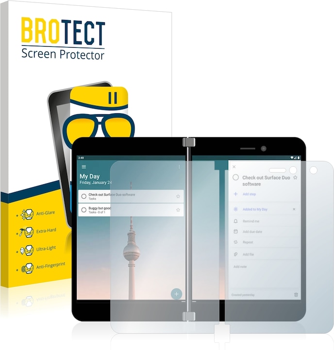 Produktbild BROTECT AirGlass Panzerglasfolie Matt (1 Stück, Microsoft Surface Duo)
