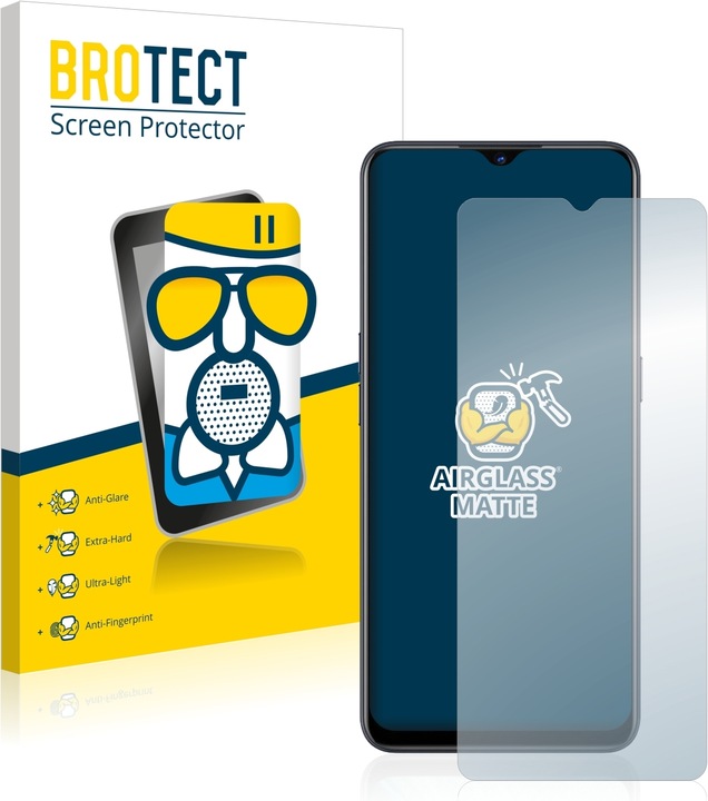 Produktbild BROTECT AirGlass Panzerglasfolie Matt (1 Stück, Oppo Find X2 Lite)