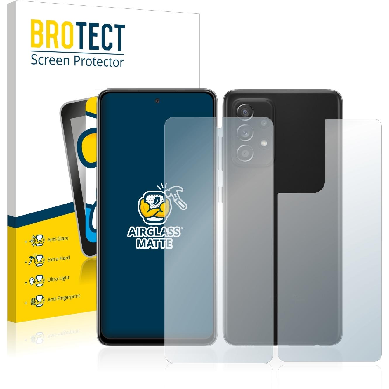 BROTECT AirGlass Panzerglasfolie Matt (1 Stück, Samsung Galaxy A52s 5G), Smartphone Schutzfolie, Grau
