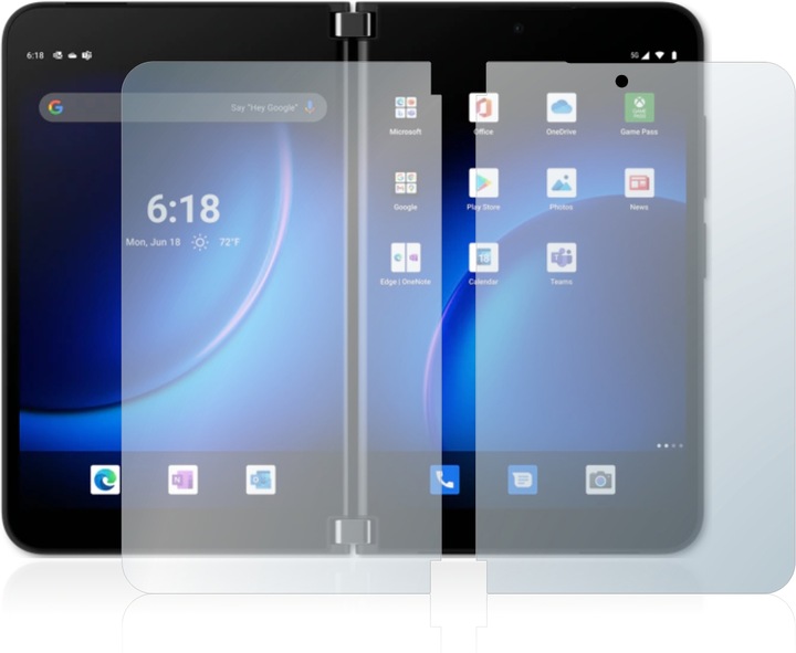 Produktbild BROTECT AirGlass Panzerglasfolie Matt (1 Stück, Microsoft Surface Duo 2)