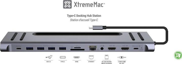 Immagine prodotto XtremeMac Type-C Hub Station - 12 Ports (USB-A, USB-C, 12 porte)