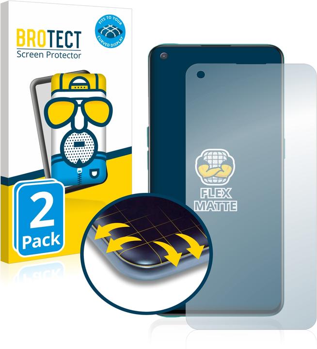 Produktbild BROTECT Full-Cover Displayschutz Matt (2 Stück, OnePlus Nord CE 5G)
