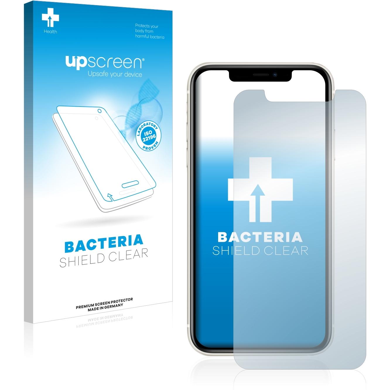 upscreen Antibakterieller Displayschutz (1 Stück, Apple iPhone 11), Smartphone Schutzfolie, Transparent