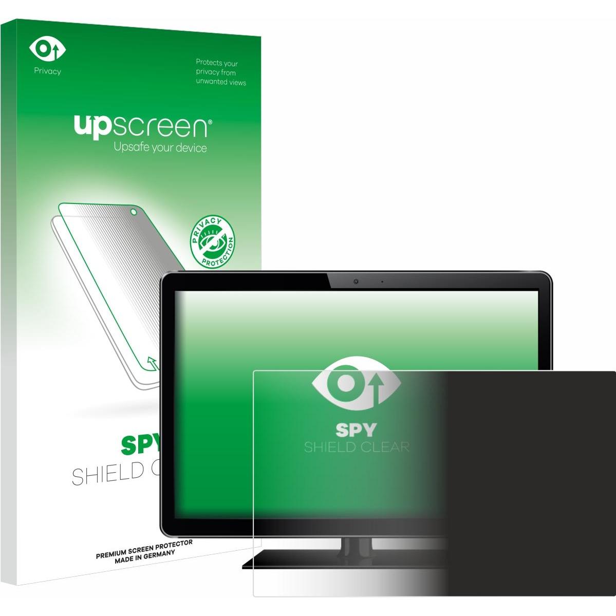 upscreen Sichtschutzfolie Anti-Spy Privacy Folie Blaulicht-Schutz (14", 16 : 9), Monitor Schutzfolie