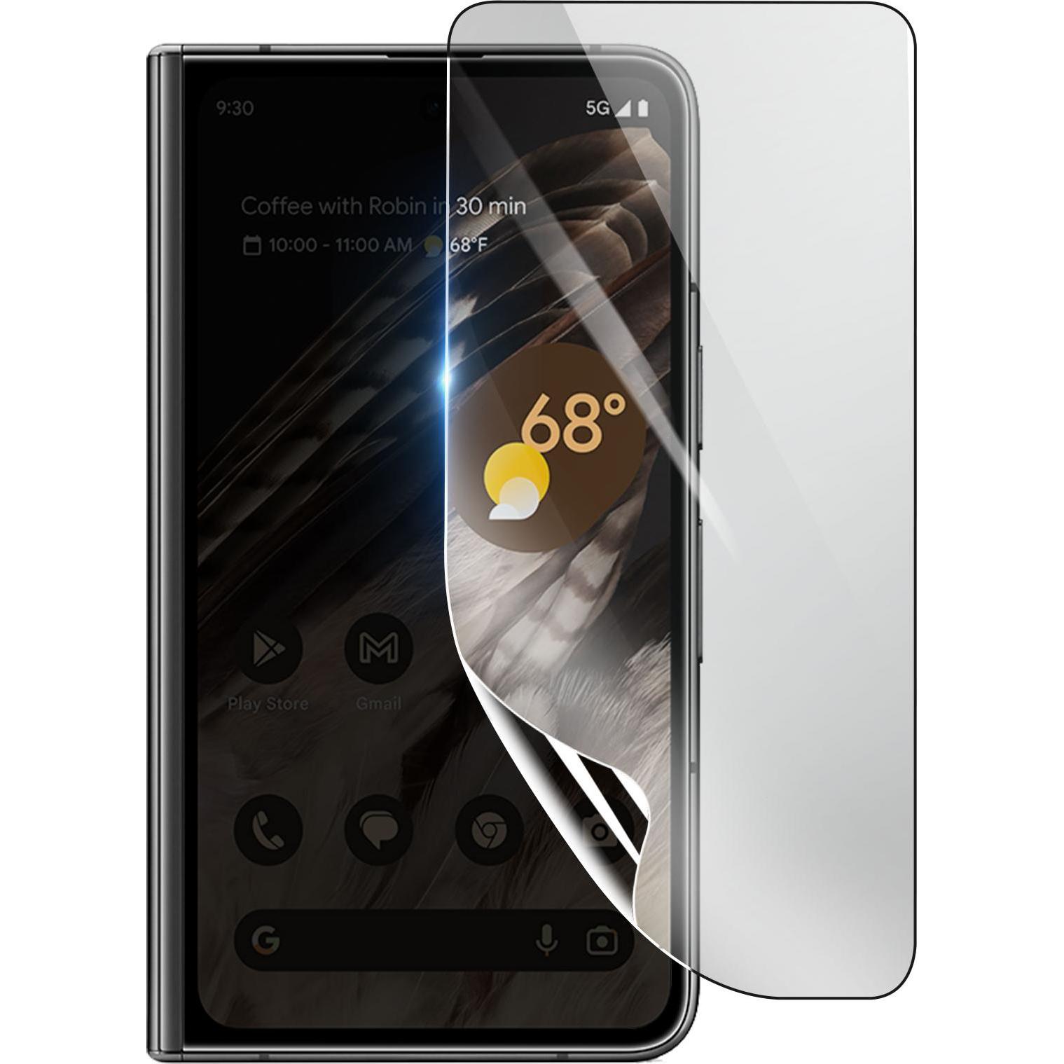 3MK Hydrogel Bildschirmfolie für Google Pixel Fold (1 Stück, Google Pixel Fold), Smartphone Schutzfolie, Transparent