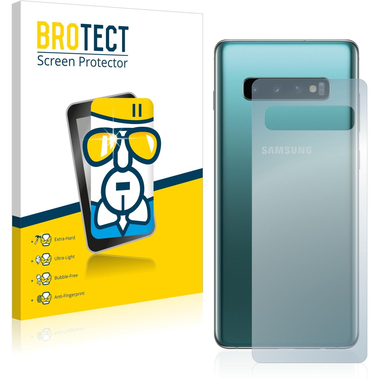 BROTECT AirGlass Panzerglasfolie (1 Stück, Samsung Galaxy S10+), Smartphone Schutzfolie, Transparent