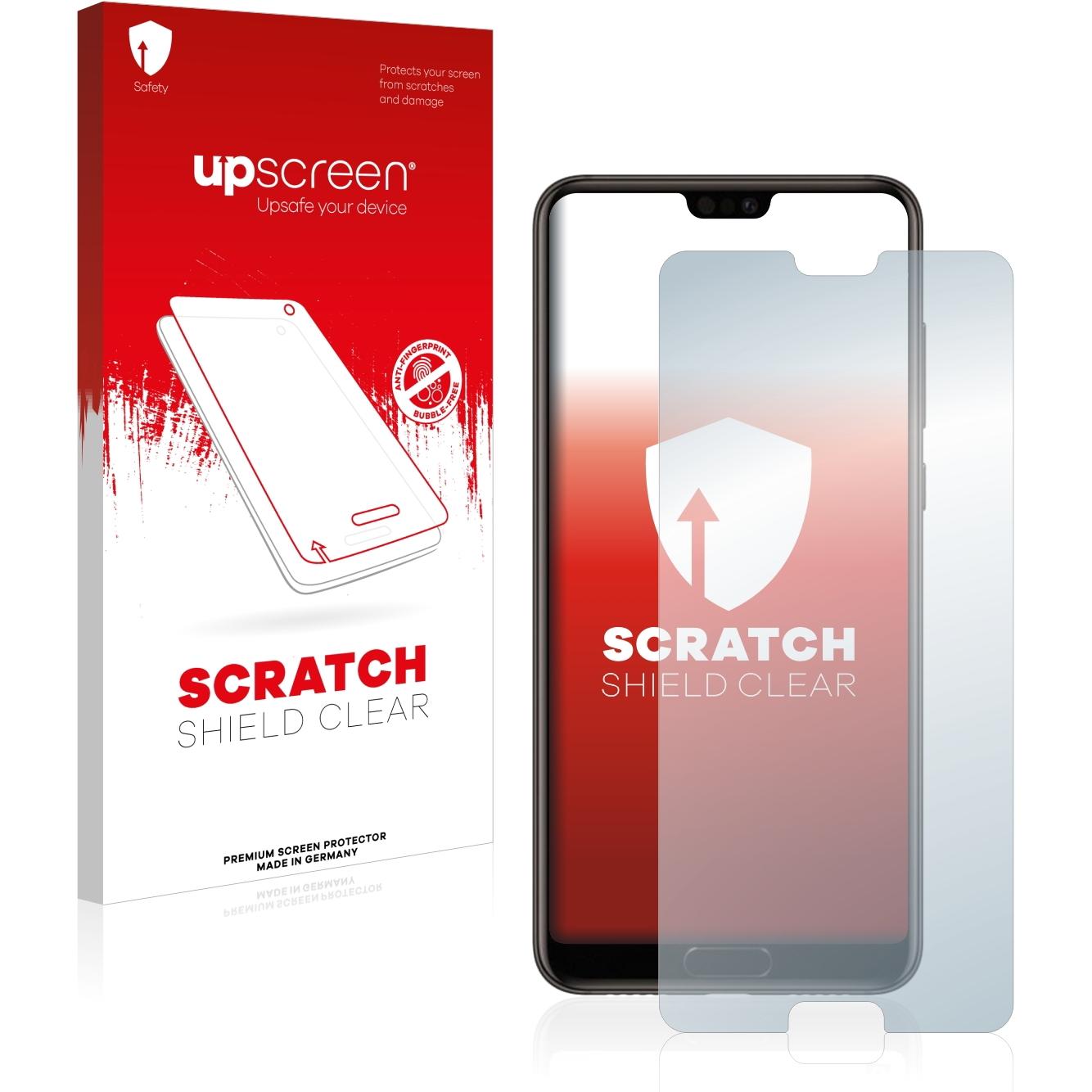 upscreen Scratch Shield Displayschutz (1 Stück, Huawei P20), Smartphone Schutzfolie, Transparent