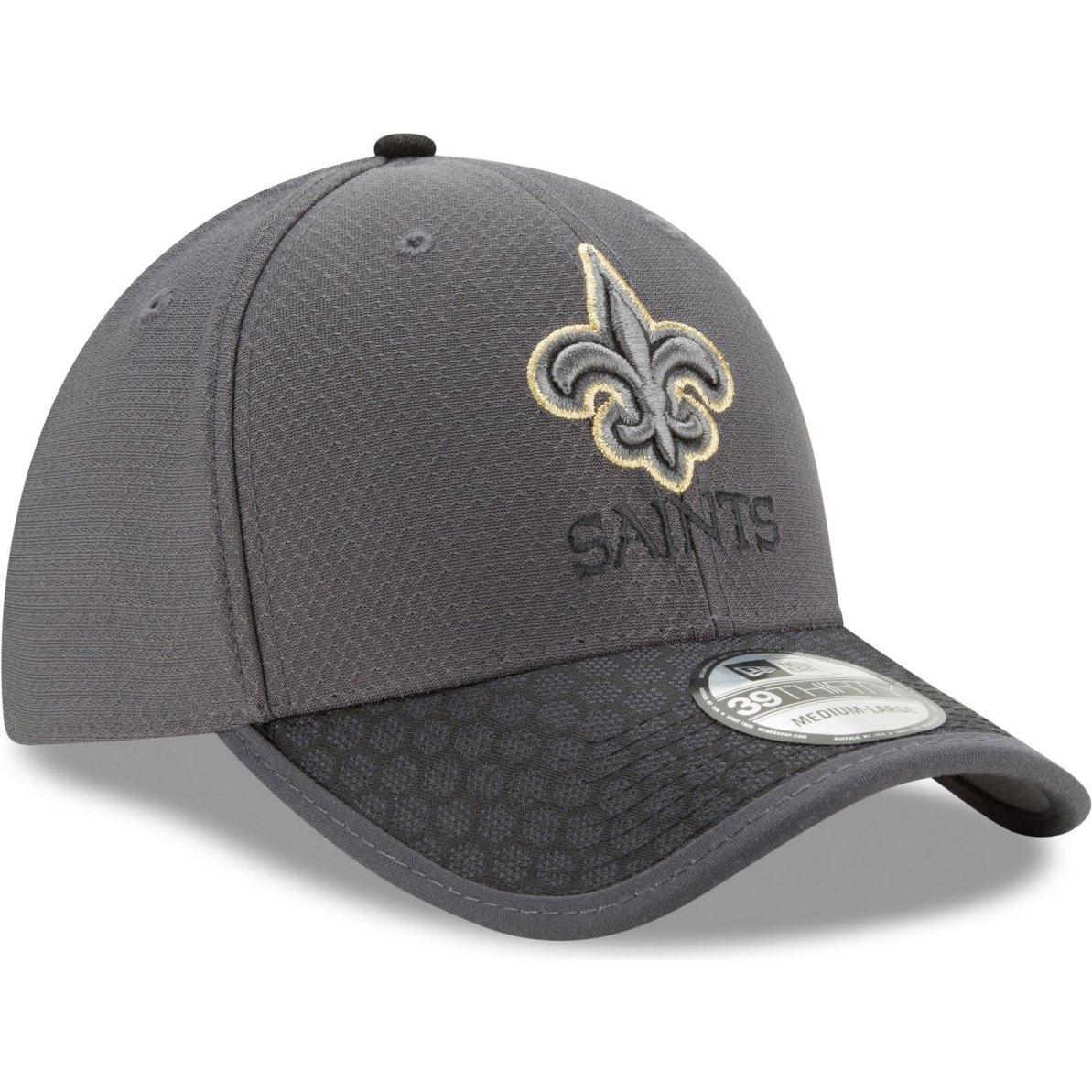 New Era, Herren, Cap, 39Thirty Cap - NFL 2017 SIDELINE New Orleans Saints, Grau, (M)
