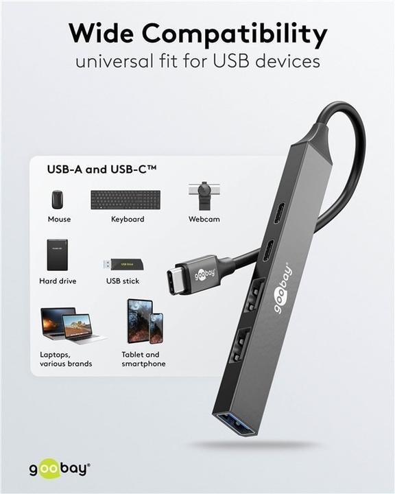 Produktbild Goobay Slim (USB-C, 5 Ports)