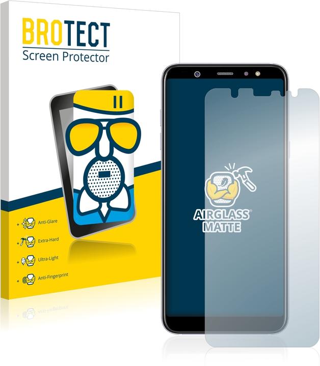 Produktbild BROTECT AirGlass Panzerglasfolie Matt (1 Stück, Samsung Galaxy A6+)