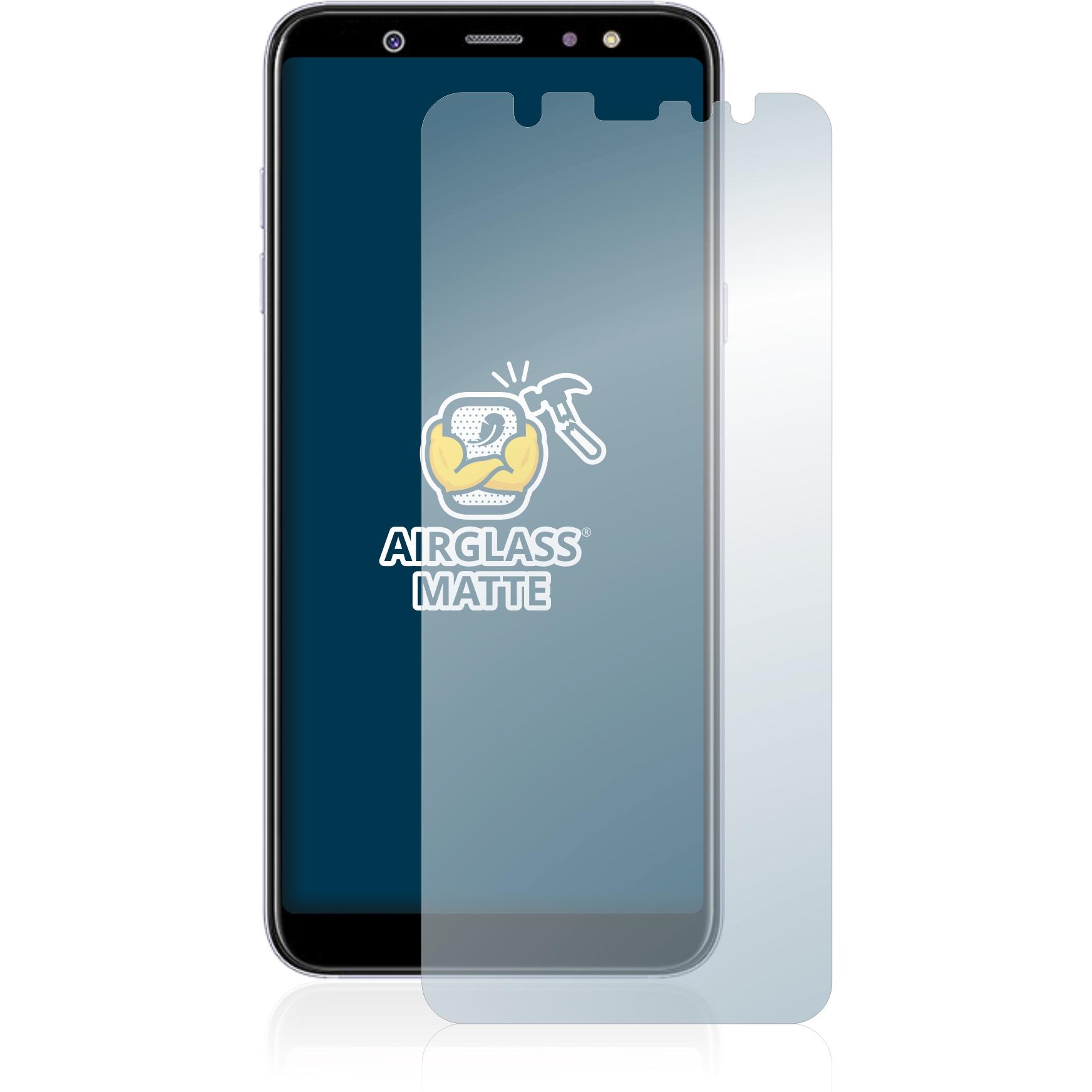 Thumbnail - BROTECT AirGlass Panzerglasfolie Matt (1 Stück, Samsung Galaxy A6+), Smartphone Schutzfolie, Grau