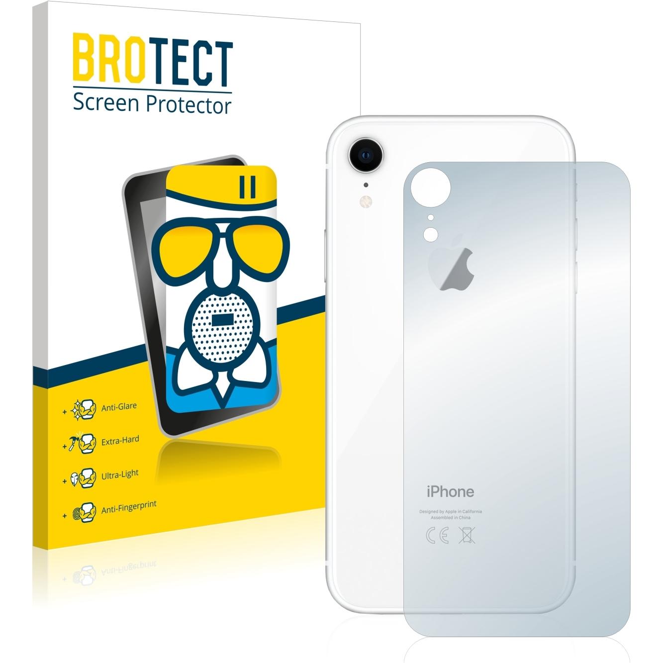 BROTECT AirGlass Panzerglasfolie Matt (1 Stück, Apple iPhone XR), Smartphone Schutzfolie, Grau