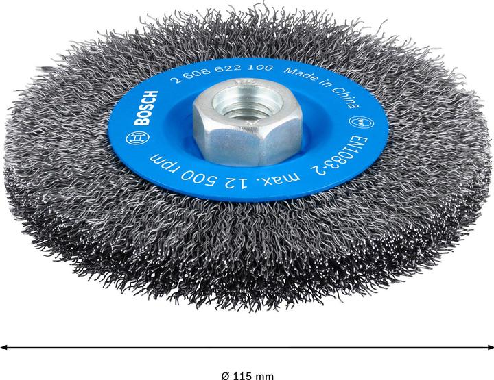 Produktbild Bosch Professional Zubehör PRO Metal clean Scheibenbürste, 115 x 0,3 mm, Gewinde