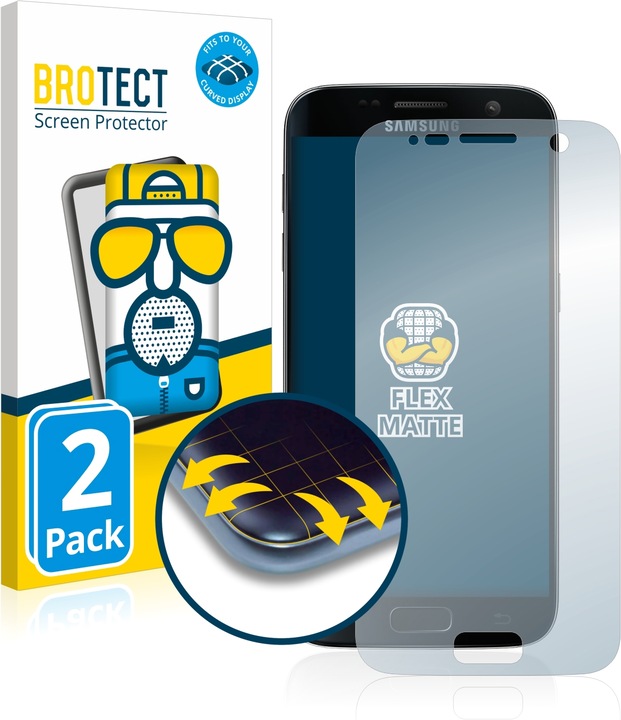 Immagine prodotto BROTECT Full-Cover Pellicola Opaca (2 Pezzo/i, Samsung Galaxy S7)