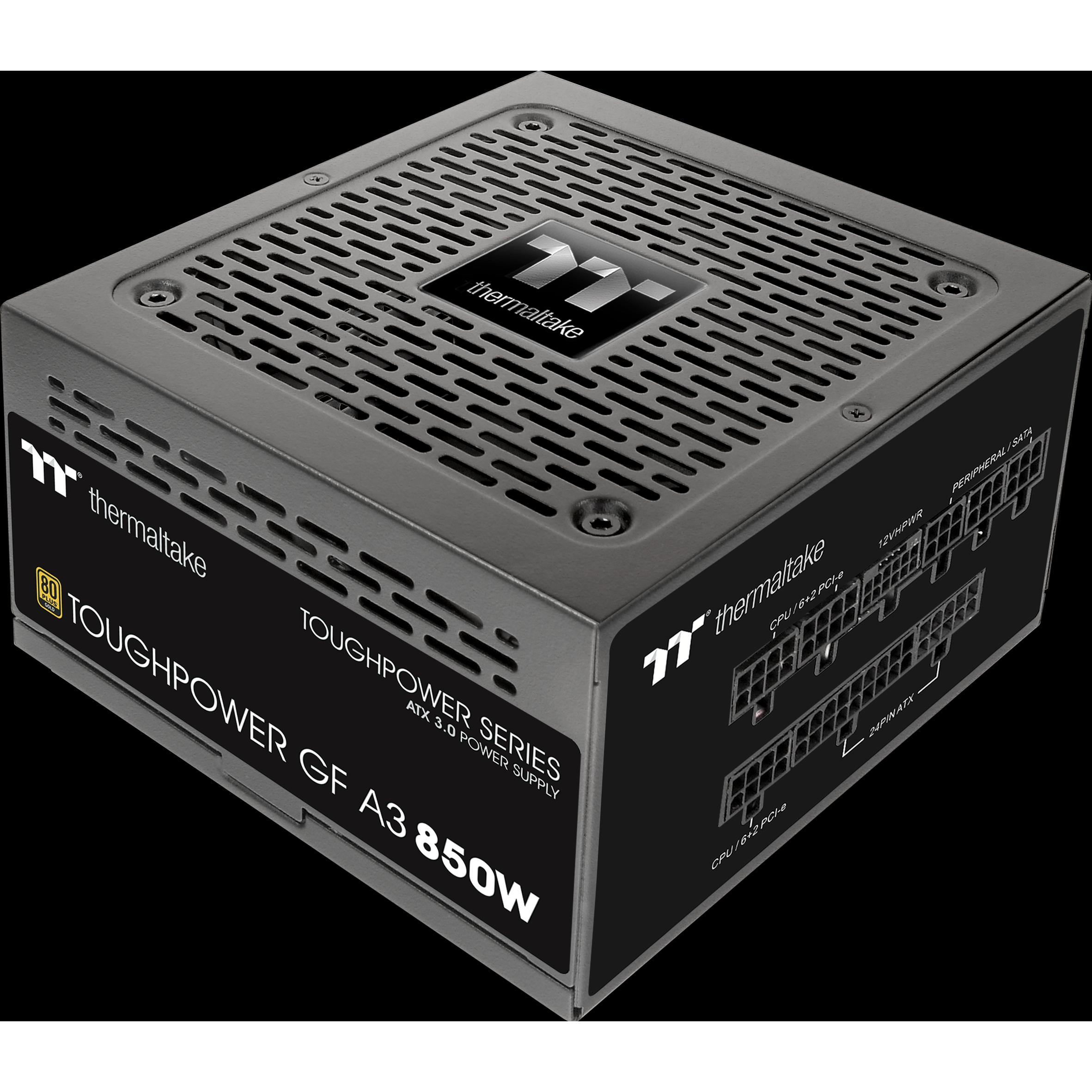 Thermaltake Tt GF A3 850W ATX30 PS-TPD-0850FNFAGE-H (850 W), PC Netzteil, Schwarz