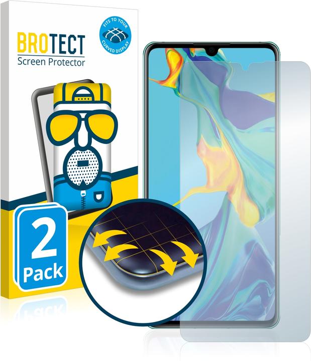 Produktbild BROTECT Full-Cover Displayschutz Matt (2 Stück, Huawei P30)
