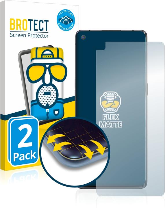 Productafbeelding BROTECT Volledige bedekking Matte Scherm Beschermer (2 Stuk, Oppo Find X2 Neo)