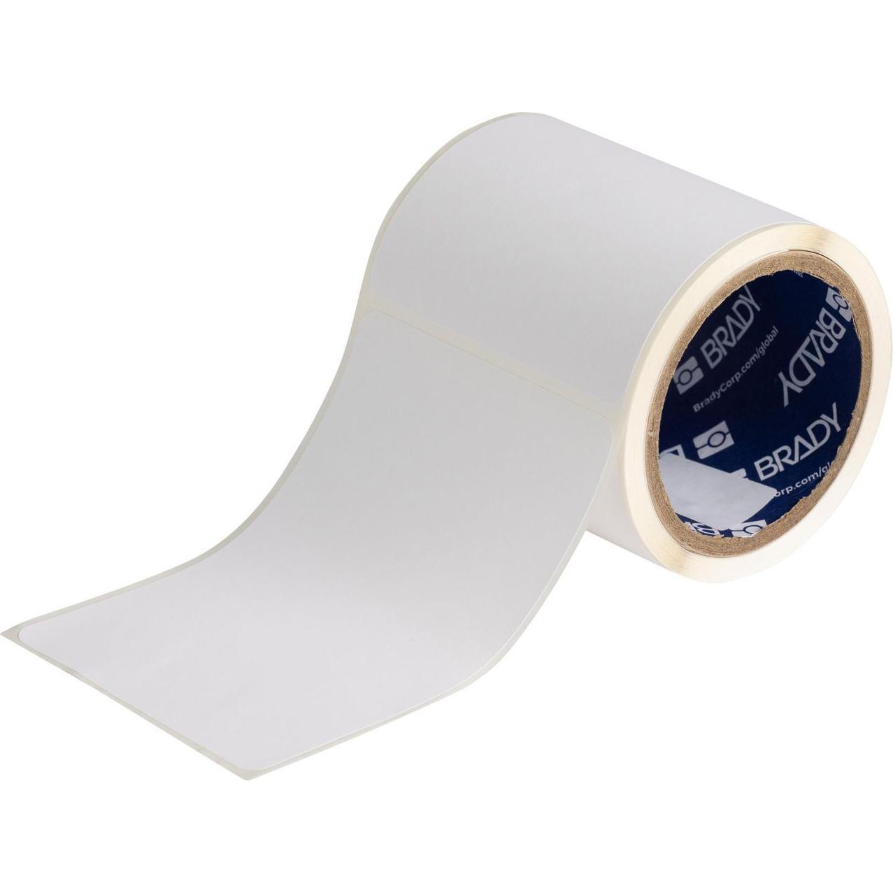 Brady, Etiketten, J40-25-2475, Inkjet Polyester Folie, Weiss, matt, 101.60 x 152.40 mm, permanent (80 E.)