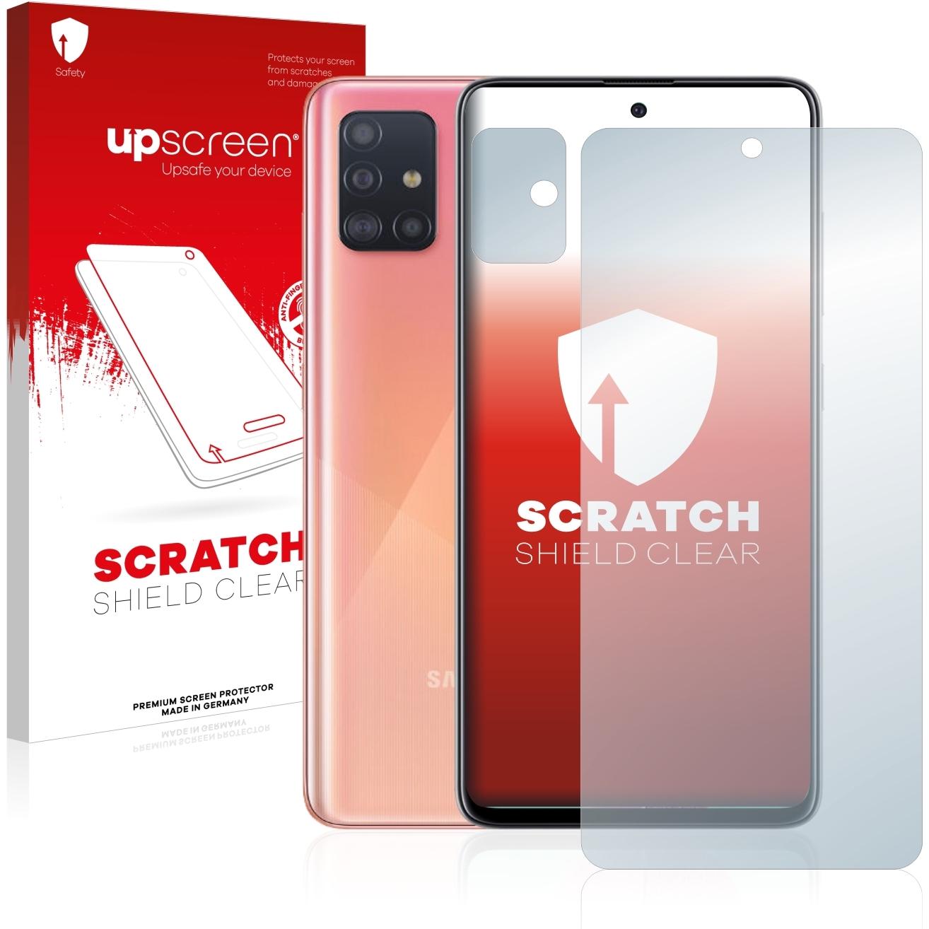 upscreen Scratch Shield Displayschutz (1 Stück, Samsung Galaxy A51), Smartphone Schutzfolie, Transparent