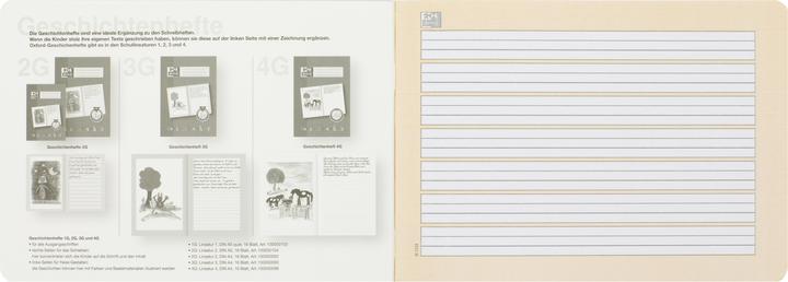 Image du produit Oxford Cahier d'histoires, A5 horizontal (A5, À rayures, Couverture souple)