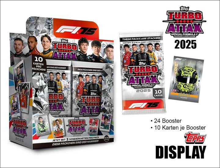 Actual product image Topps Turbo Attax Formel 1 TC 2025 - 1 Booster (Booster Pack)