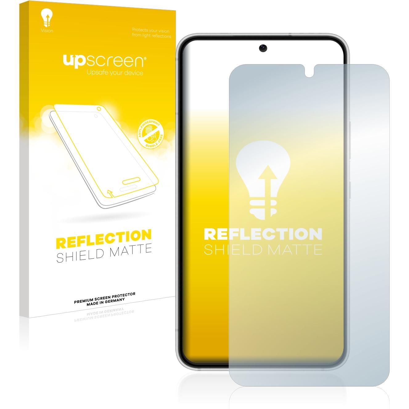 upscreen Reflection Shield Displayschutz Matt (1 Stück, Samsung Galaxy S22 5G), Smartphone Schutzfolie, Grau