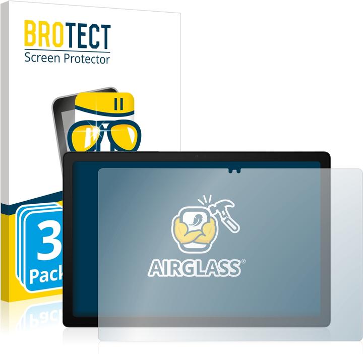 BROTECT AirGlass kogelwerende glasfolie (3 Stuk, Galaxy Tab A8)