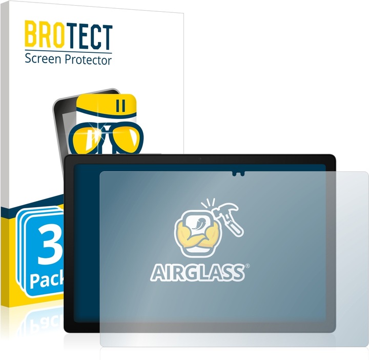 BROTECT AirGlass Panzerglasfolie (3 Stück, Galaxy Tab A8)