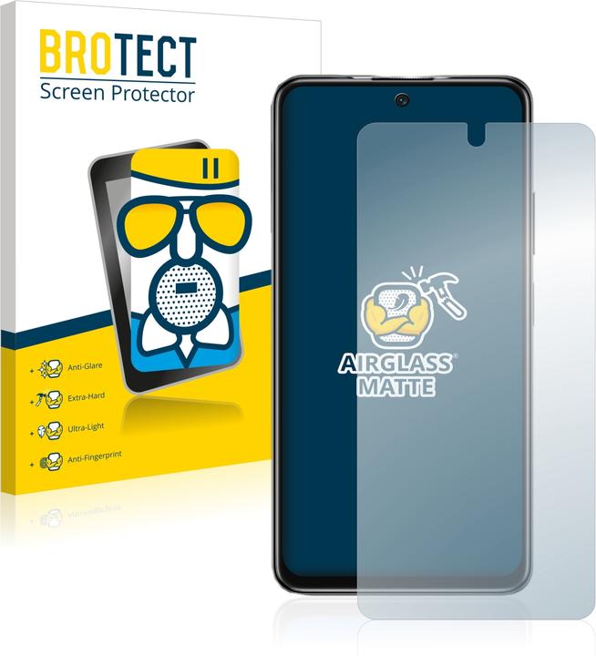 Produktbild BROTECT AirGlass Panzerglasfolie Matt (1 Stück, Xiaomi Poco M4 Pro 5G)