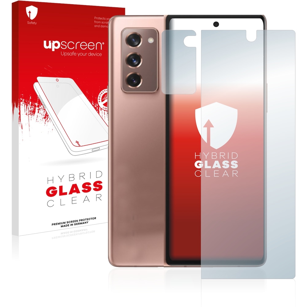 upscreen Scratch Shield Panzerglasfolie (1 Stück, Galaxy Z Fold 2 5G), Smartphone Schutzfolie, Transparent