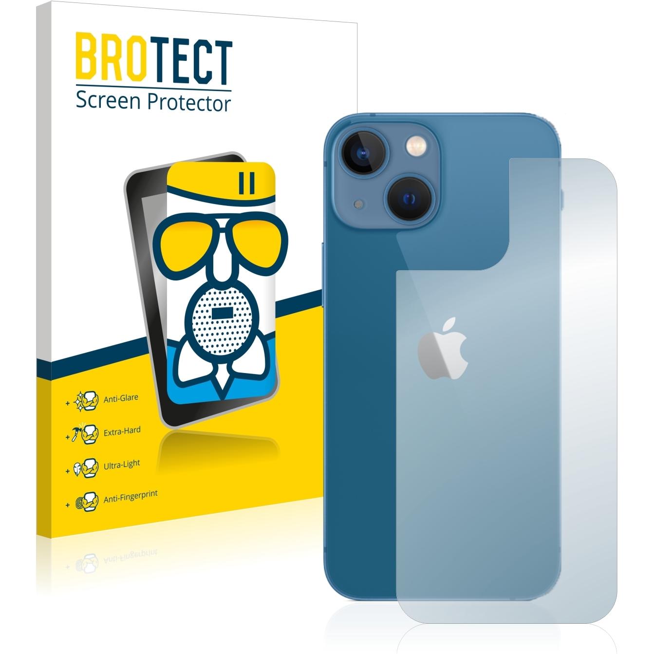 BROTECT AirGlass Panzerglasfolie Matt (1 Stück, Apple iPhone 13 mini), Smartphone Schutzfolie, Grau