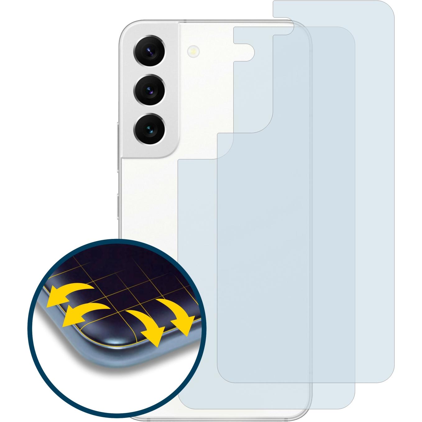 Thumbnail - BROTECT Full-Cover Displayschutz (2 Stück, Samsung Galaxy S22 5G), Smartphone Schutzfolie, Transparent